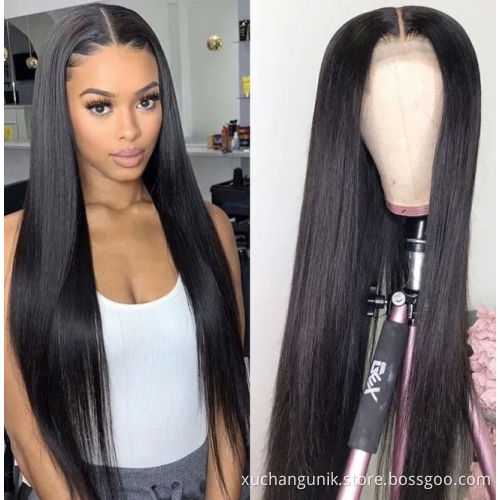 Straight Lace Front Wigs Human Hair with Baby Hair Brazilian Virgin for Black Women 150% Density Pre Plucked 13x4 Swiss Lace